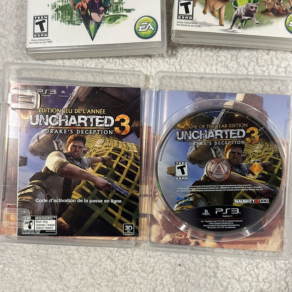 PS3 Video games. The Sims 3 Pets, the Sims 3 and Uncharted 3 Drakes Deception - Picture 5 of 12
